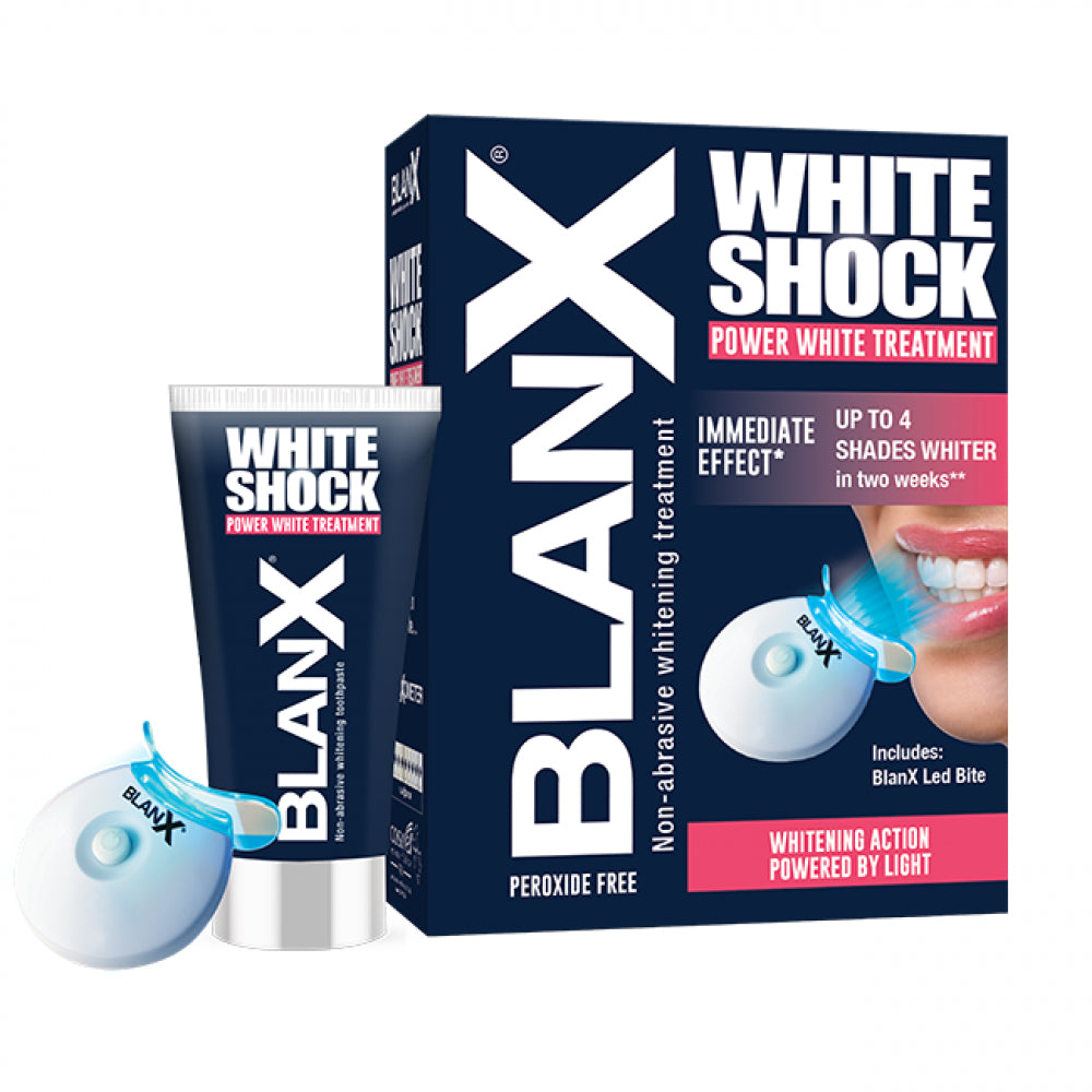 BLANX |مبيض اسنان- وايت شوك التركيبة الزرقاء(التبيض المكثف) -50مل